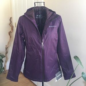 Eddie Bauer NWT Raincoat Women’s XS Purple